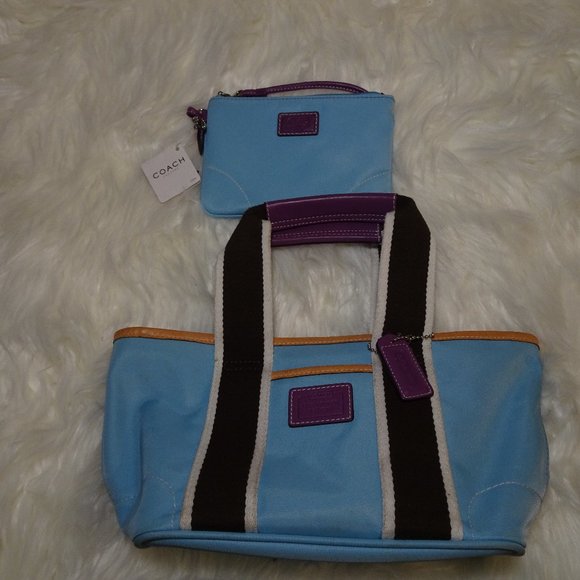 Coach Hamptons Weekend Mini Tote Bundle - Picture 1 of 6